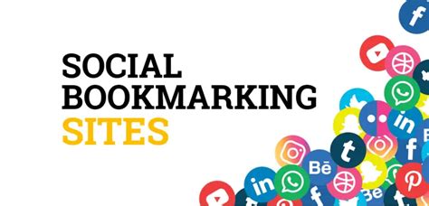 Social Bookmarking Sites List Free Bookmarking Websites