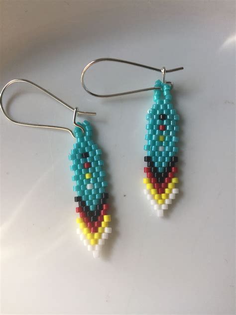 Love Making These Lil Feathers Brick Stitch Earring Patterns