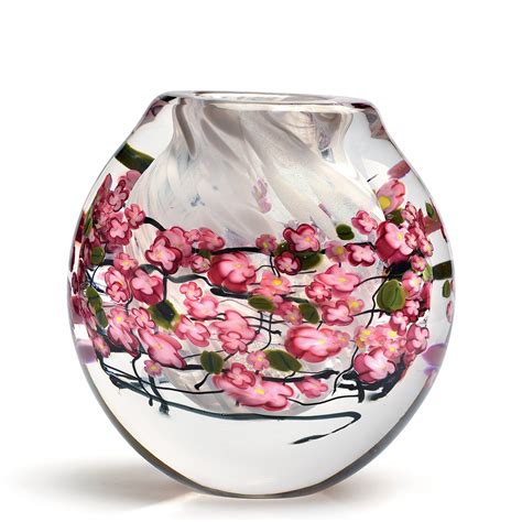 Cherry Blossom Vase By Shawn Messenger Art Glass Vase Artful Home
