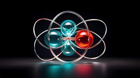 Estructura Atómica I Imagen De Primer Plano Generada Por La