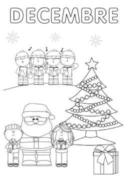 Decembre  Coloriage noel, Coloriage, Cahier de coloriage