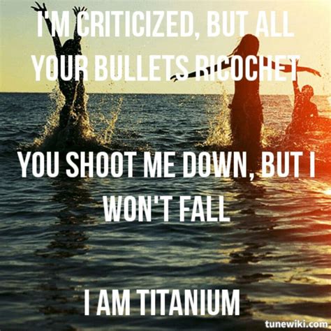 sia cut me down beni. Titanium. Great song. Beautiful lyrics. | Best song lyrics ...