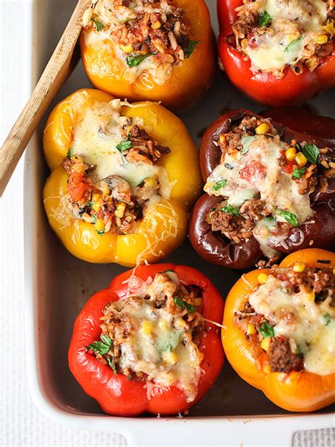 how to make ground beef stuffed bell peppers