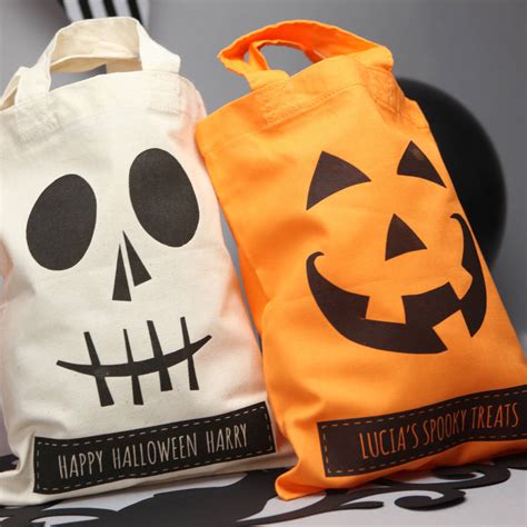 Halloween Personalised Trick Or Treat Bags By Postbox Party