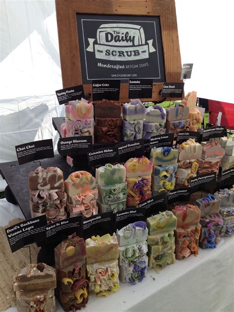Explore our all natural handcrafted products. Pin by Lisa Maliga on The Daily Scrub Soaps | Soap display ...