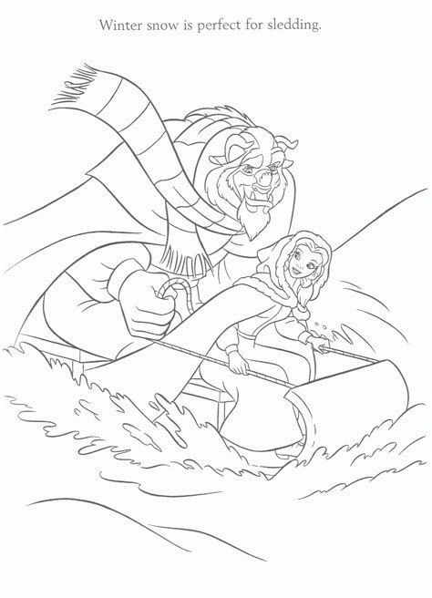 Celebrate the winter holidays with your child and queen elsa's coloring sheet. Disney Princess Winter Coloring Pages - Coloring Home