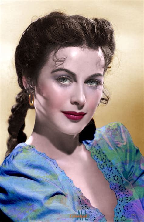Hedy Lamarr Colorized From A Promo Still Of Her Movie Tortilla Flat Hedy Lamarr