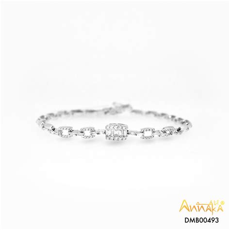 Simple Diamond Bracelet Annaka Jewellery