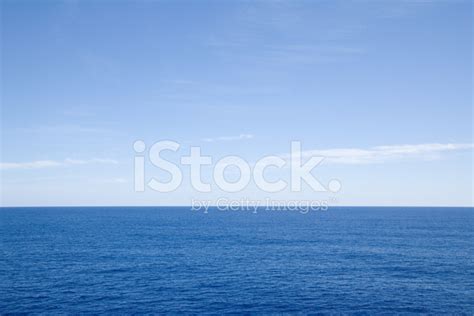 Clear Skies Calm Sea Stock Photo Royalty Free Freeimages