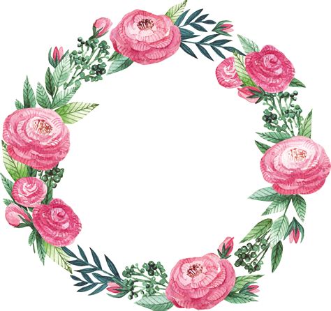 37++ Blue flower clipart frame collection
