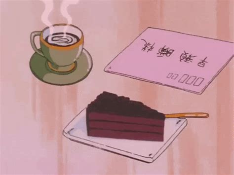anime cake gif | Tumblr Aesthetic gif aesthetic wallpapers anime coffee sketches of love.