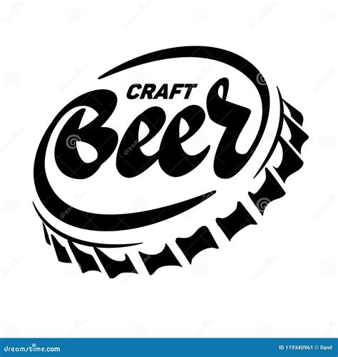 Beer Cap Lettering Stock Vector Illustration Of Graphic 119340961