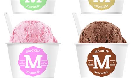 Download Packreate » Ice Cream Cup PSD Mock Up