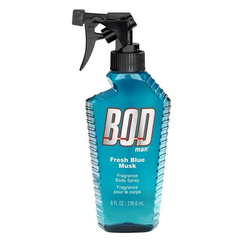 Bod Man Fragrance Body Spray Blue Musk 8 Fl Oz