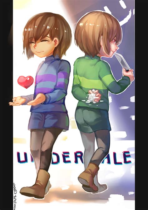 Undertale Frisk And Chara By Christon Clivef On Deviantart