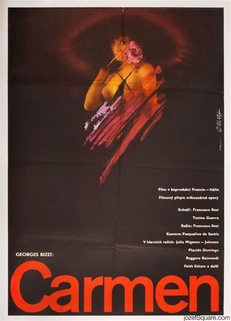 carmen movie poster georges bizet 80s poster art