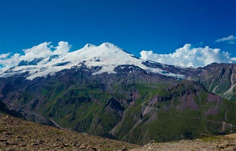 Elbrus Mountains Stock Photo Image Of Russia Balkarskaya 63362982