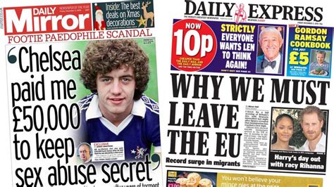 Newspaper Headlines Chelsea Hush Money Claim And Soft Brexit Bbc News