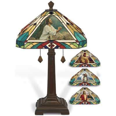 I wasn't sure if i would like it before i ordered it, but it is nice. Life of Jesus Stained Glass Lamp by Del Parson - The ...