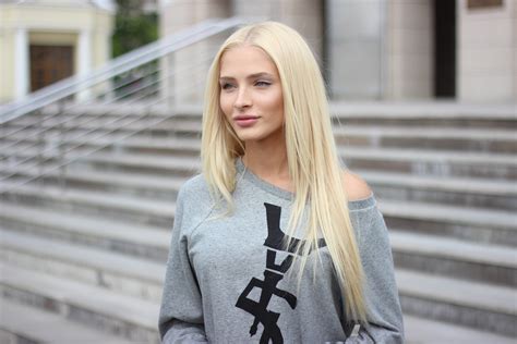 alena shishkova women model blue eyes blonde long hair urban outdoors russian wallpaper