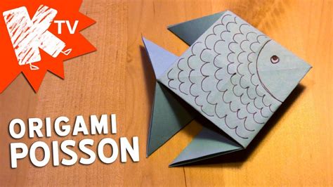 Poisson en papier - origami facile - YouTube