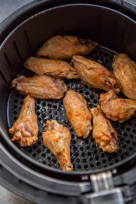 fryer chicken wings air easy basket airfryer making oil deep cooked steps garnishedplate