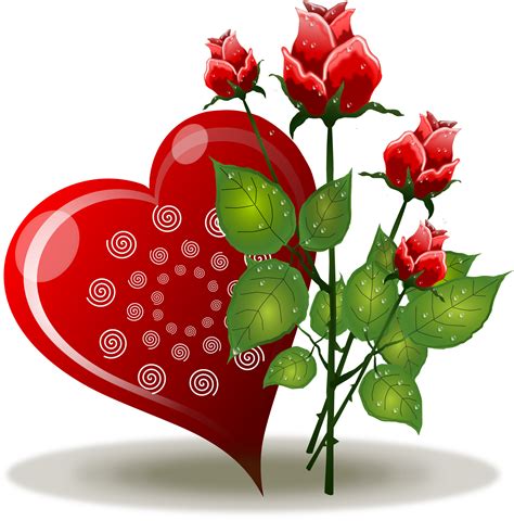 Valentines Day Roses Clipart At Getdrawings Free Download