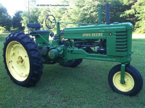 1949 John Deere Farm Tractor B Model Antique 3 Point Hitch And Pto