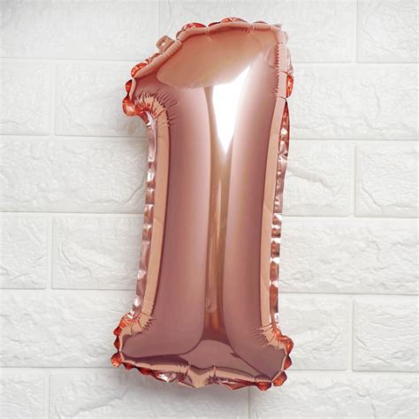 Rose Gold Number 1 Balloon Party Supplies Party Décor