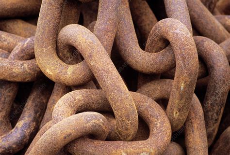 Rusted Chain Stock Image C0017465 Science Photo Library