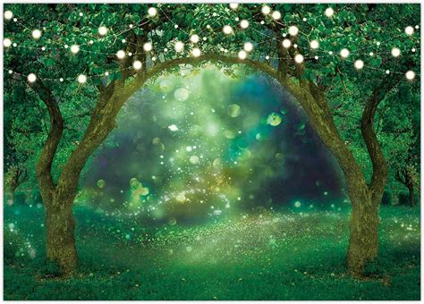 Funnytree 7x5ft Spring Enchanted Garden Backdrop Forest