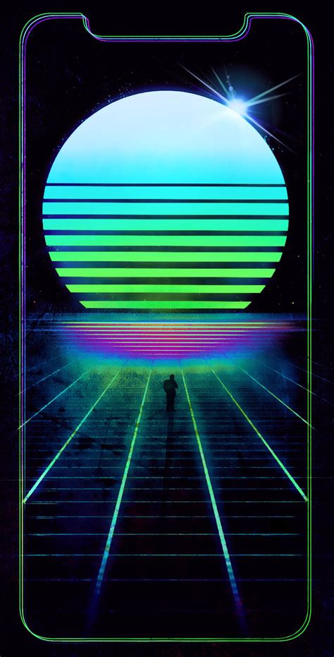 Neon Sunset Iphone Wallpapers Wallpaper Cave