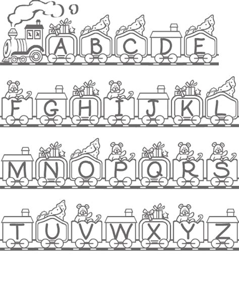 Letras Do Alfabeto Ilustrado Para Colorir Com Molde Para Impressão Ver E Fazer