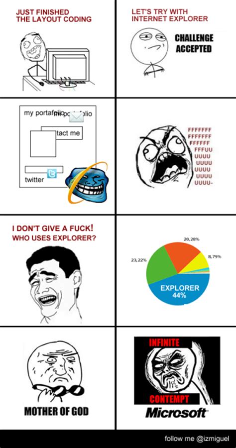 It's a free online image maker that allows you to add custom resizable text to images. 22 Top Internet Explorer Memes - Tech Stuffed