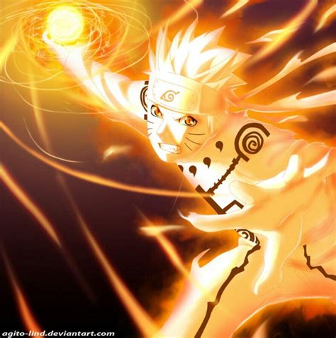 Rasengan Modo Kyubi Naruto Uzumaki Anime Naruto Naruto