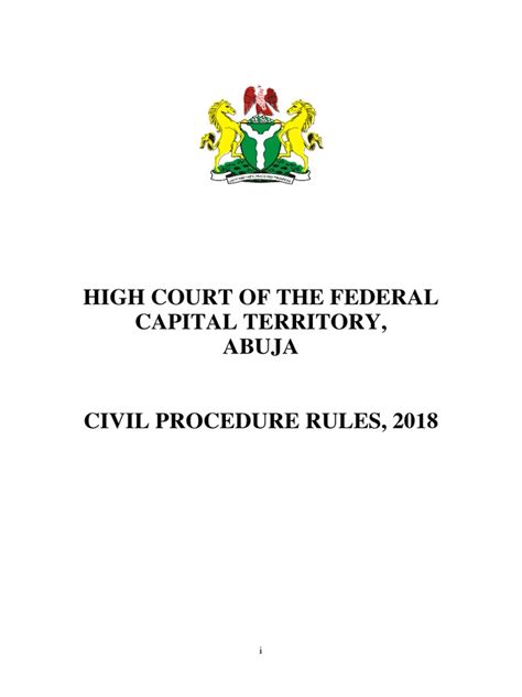 Reckoning periods of time 3. FCT High Court (Civil Procedure Rules) 2018.pdf | Will And ...