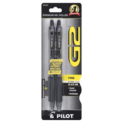 Save On Pilot G2 Pens Fine Black Ink 7mm Order Online Delivery Martins