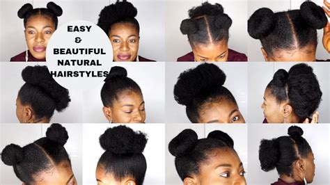 10 Very Easy Natural Hairstyles Short To Medium Length 4c