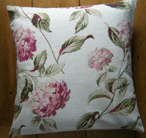 Cushion Cover Hydrangea Pink Laura Ashley Floral Fabric 16 Pink