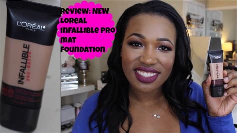 Loreal Infallible Pro Mat Foundation Review Demo Youtube