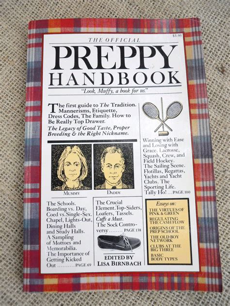 The Preppy Handbook By Lisa Birnbach Etsy Preppy Handbook Vintage