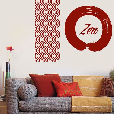 Enzo Circle Zen Yoga Mediation Decor Wall Vinyl Decal Sticker Unique G