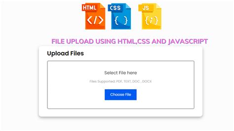 Upload File Using Javascript With Preview