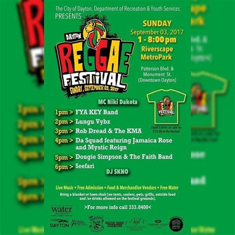 dayton reggae festival celebrates 30 years this sunday mydaytondailynews reggae festival