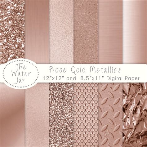 Rose Gold Metallic Rose Gold Foil Texture Pale Gold Gold Sequin