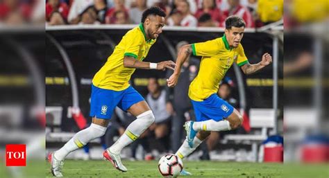 neymar coutinho in brazil squad for world cup qualifying football news times of india