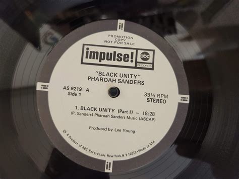[impulse] Pharoah Sanders Black Unity Promo R Vinyl Jazz