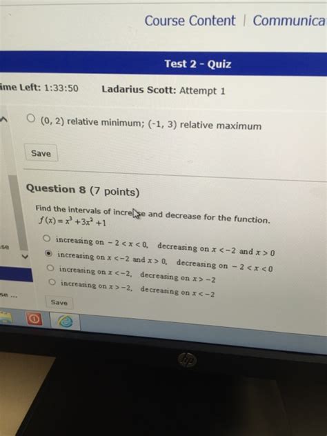 solved find the intervals of increase and decrease for the