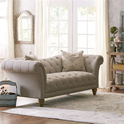 Great savings & free delivery / collection on many items. Lark Manor Versailles 92" Tufted Sofa | Shabby chic sofa ...