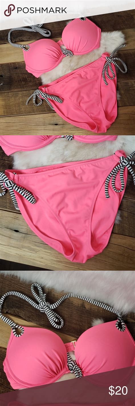 Victoria S Secret Push Up Hot Pink Bikini Hot Pink Bikini Bikinis Fashion